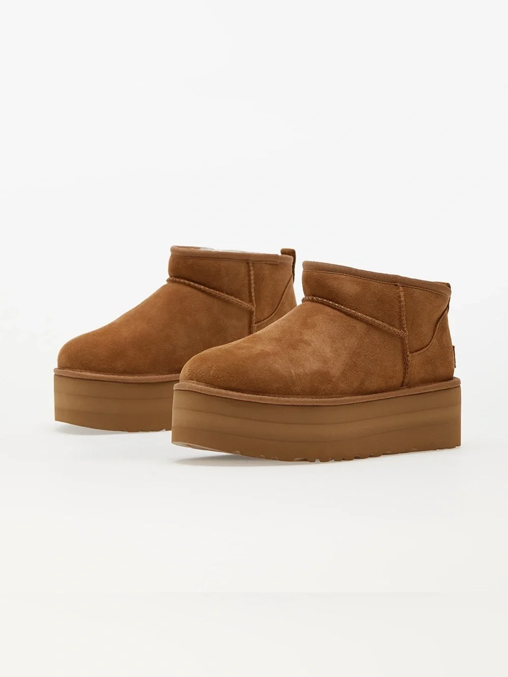 UGG Kids Chestnut Platform Suede Ankle Boot